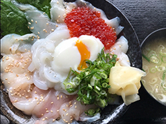 真ふぐの昆布じめ丼